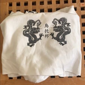 long sleeve cropped hoodie